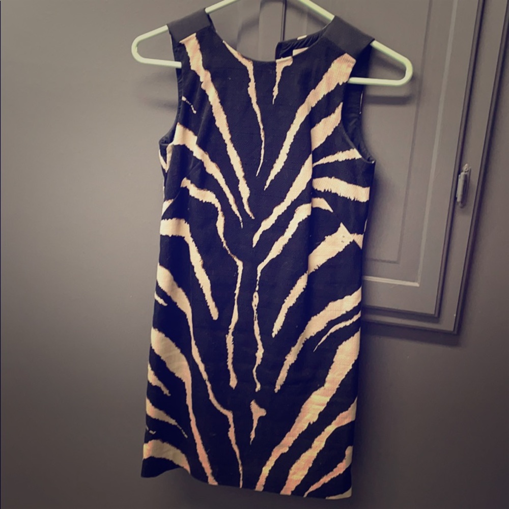 Tiger print sheath dress